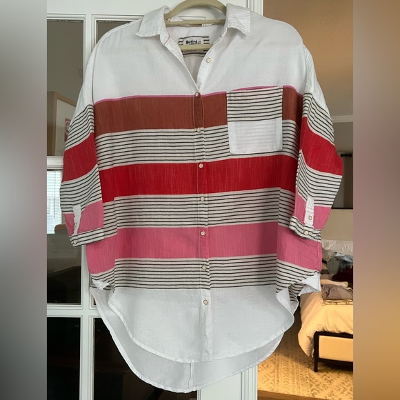 Anthropologie Long Sleeve Button Up Shirt - Picture 1 of 4